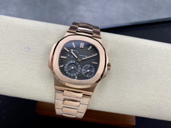 Patek Philippe Nautilus Moon Phase Rose Gold Black Dial 5712 1R 001 40MM - Image 8