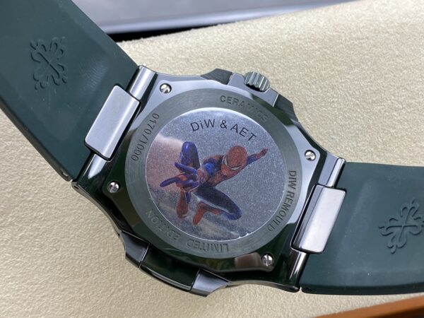 Patek Philippe Nautilus Green Rubber White Dial 5711 40MM Watch - Image 8