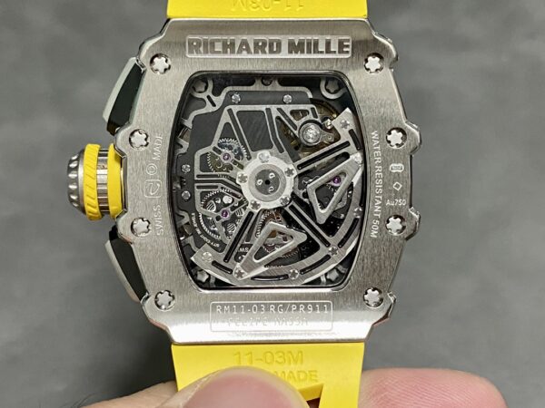 Richard Mille RM 011 03 Stainless Steel & 18K Gold Diamond Bezel - Image 9