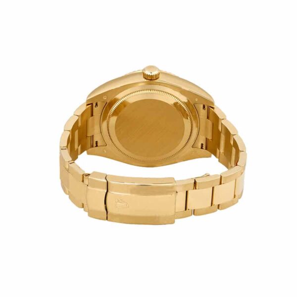 Replica Rolex Sky-Dweller 326938-0004 Black Dial Yellow Gold Oyster - Image 4
