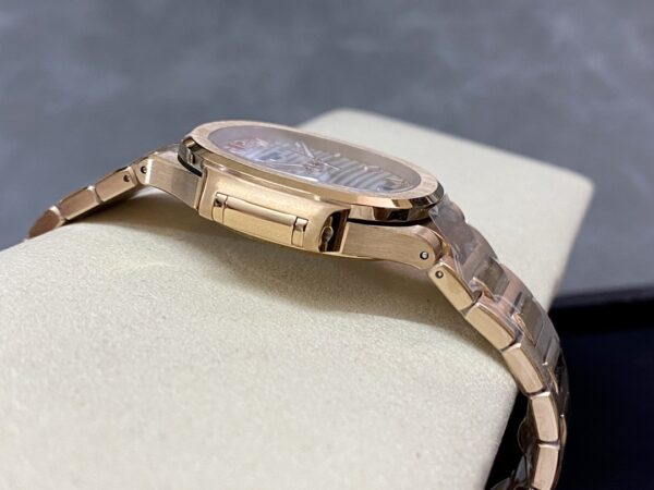 Patek Philippe Nautilus Ladies Rose Gold & Yellow Gold Silver Dial 7118 1R 001 35.2mm - Image 7