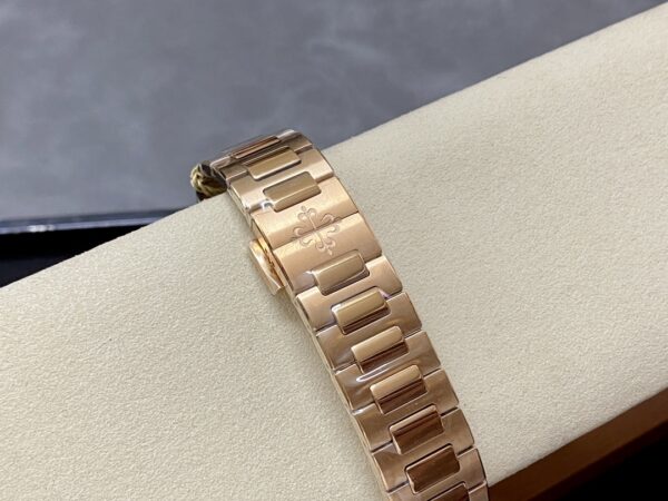 Patek Philippe Nautilus Ladies Rose Gold & Yellow Gold Silver Dial 7118 1R 001 35.2mm - Image 10