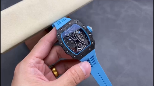 Richard Mille RM 53-01 Tourbillon Pablo Mac Donough Blue Rubber Strap - Image 2