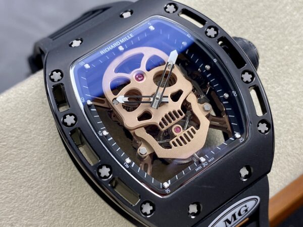 5 Colors Richard Mille Limited Edition RM52 Skull Titanium Tourbillon Openworked Dial - Image 41