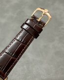 Replica Rolex Cellini Dual Time 50525 Silver Dial Black Leather Strap 39mm Mens Replica Watch - Image 10