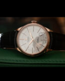 Replica Rolex Cellini Time 50505 Black Leather Strap White Dial 39mm Mens Replica Watch - Image 4
