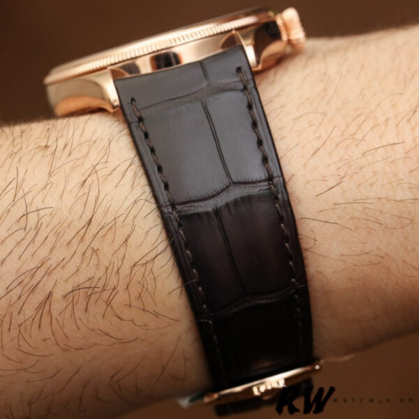 Replica Rolex Cellini Time 50505 Brown Leather Strap White Dial 39mm Mens Replica Watch - Image 5