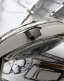 Replica Rolex Cellini Dual Time 50529 Silver Sunburst Dial Brown Leather Strap 39mm Mens Replica Watch - Image 7