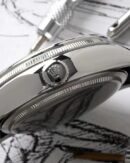 Replica Rolex Cellini Dual Time 50529 Silver Sunburst Dial Brown Leather Strap 39mm Mens Replica Watch - Image 6