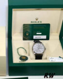 Replica Rolex Cellini Dual Time 50529 Silver Dial 39mm Mens Replica Watch - Image 6