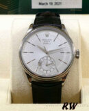 Replica Rolex Cellini Dual Time 50529 Silver Dial 39mm Mens Replica Watch - Image 2