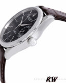 Replica Rolex Cellini Date 50519 Brown Leather Black Dial 39mm Mens Replica Watch - Image 4