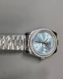 Rolex Day-Date 40 Ice-Blue Diamond Dial Replica - Image 2